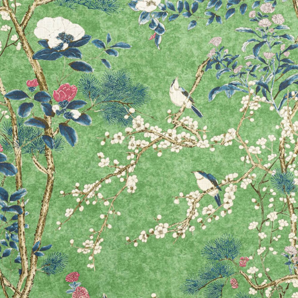 Thibaut Katsura Fabric In Emerald